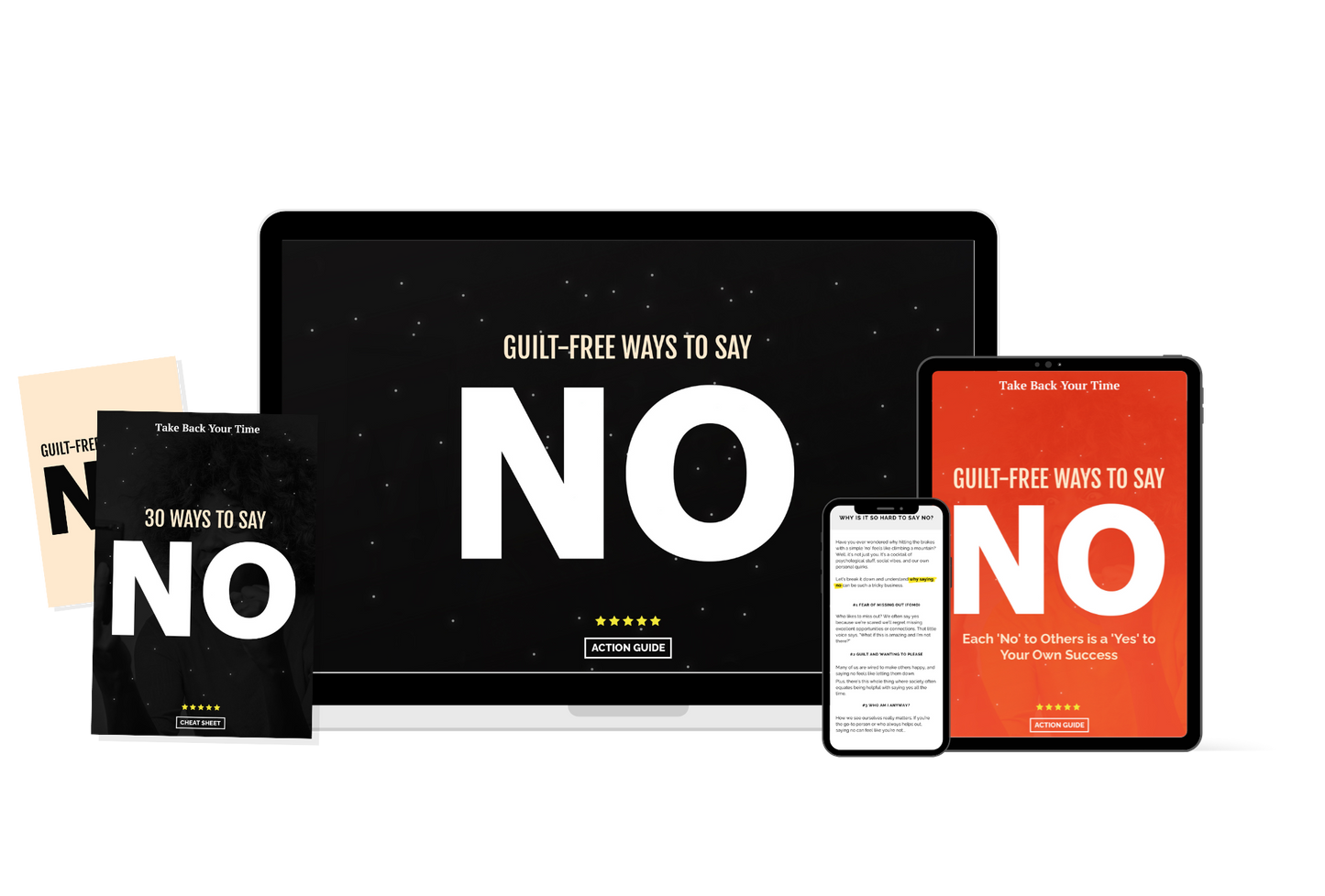 Guilt Free Ways To Say NO Action Guide