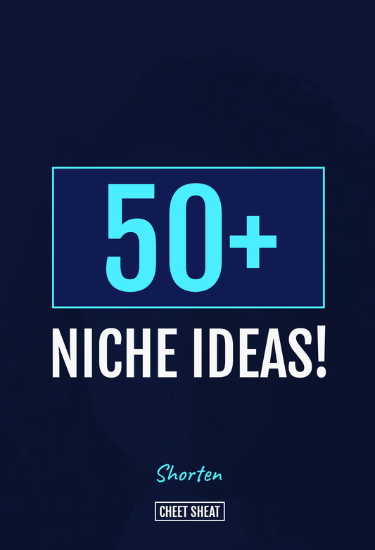50+ Most Profitable Blog Niche Ideas Cheat Sheet