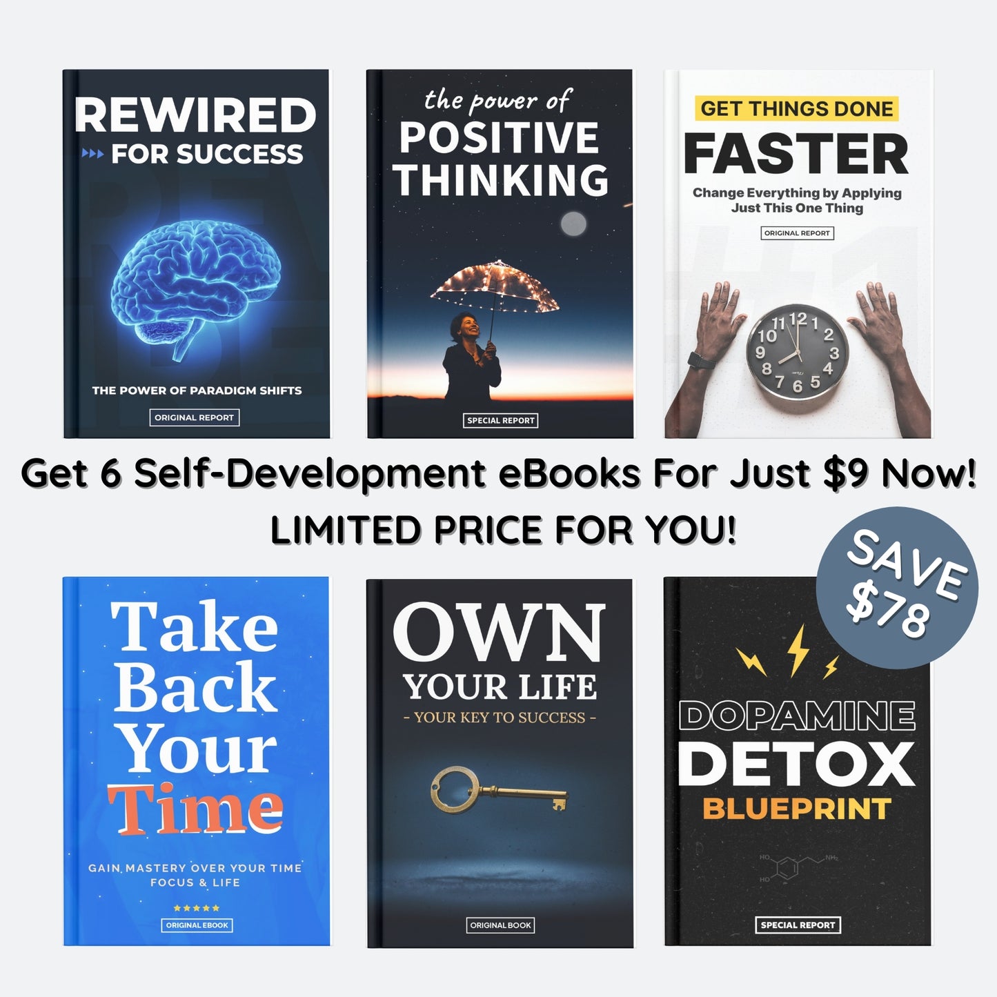 6 eBooks Self Improvement Bundle 1